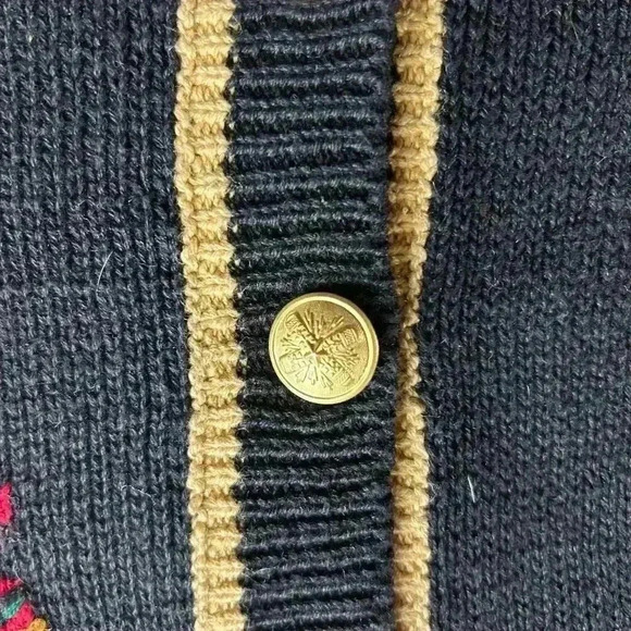 Norton McNaughton Vintage Cardigan Christmas Sweater PS Holiday Party - Picture 5 of 9